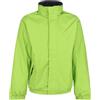Regatta Bomber Impermeabile Dover Donna Con Cappuccio A Scomparsa Ed Interno In Pile Jackets Waterproof Insulated, Uomo, Key Lime/Seal Grey, L