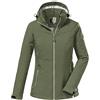 Killtec Women's Giubbotto softshell con cappuccio staccabile con zip - KOS 176 WMN SFTSHLL JCKT, aqua, 46, 38390-000