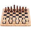 Engelhart - 150235 - Gioco di Scacchi in Legno di Betulla - Scacchiera Stampata - Giochi da Tavolo Classici - 32 Pezzi - Re 77 mm - 30 x 30 x 3 cm - Principianti - 2 Giocatori - Dai 6 Anni