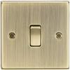Knightsbridge CS834AB - Interruttore quadrato in ottone anticato 20A 1G DP, 230 V