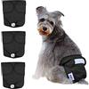 Nobleza 3X Pannolini per Cani Lavabili, Mutandine Igieniche per Cani Femmine in Calore, Slip Igienici Riutilizzabili per Animali, Altamente Assorbenti(S Vita 27-32.5cm, 3 Pezzi, Nero)