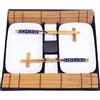 Exzact Set Sushi Stile Orientale - 10 Pezzi: 2 Piatti Sushi, 2 Vassoi per Salsa, 2 Stuoie di Bambù, 2 Coppie di Bacchette in Bambù