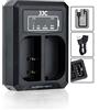 JJC Caricabatterie USB doppio per Panasonic DC-S5, G9, GH5S, GH5, GH4, GH3, Sigma SD Quattro, SD Quattro H, per batteria Panasonic DMW-BLF19, DMW-BLK22, Sigma BP-61
