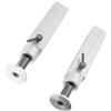 Carson 500907375 Set 2 Supporti per Rimorchi in Alluminio, 73 mm