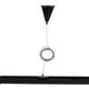 Kit Sospensione 2m per binario Monofase Nero serie "Solid"