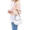 Piccola Lala Mamdmra100116, Shoulder Bag Donna, Bianco, 12x23x6 Cm