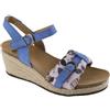 Scholl VALE SUEDE+TEXTILE WOMENS ROYAL BLUE/FLOWER FANTASY 38