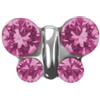 Studex SYSTEM 75 FARFALLA ROSA ACCIAIO 350