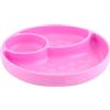 Chicco Piatto con Ventosa per Bebè e Bambini, Piatto Pappa in Silicone a Scomparti con 3 Aree, Morbido e Resistente, Lavabile in Lavastoviglie, Adatto per il Microonde, Senza BPA - 12+ Mesi, Rosa