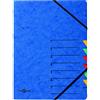Pagna, cartellina Easy, cartone pressspan, A4 7-teilig Blau