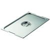 Ristosubito Coperchio per contenitori gastronorm con spacchi maniglie 1/2 in acciaio inox Modello CO12SMA
