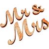 Lettere in legno con scritta Mr and Mrs Mrs in legno stile vintage per matrimoni foto Alnicov decorazione per feste feste