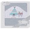 Interbaby Asciugamano con cappuccio per neonato TIPI OSO in grigio - 560 g
