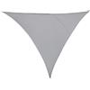 Outsunny Vela Ombreggiante Triangolare, Protezione Solare Esterna, Poliestere Anti UV, Traspirante, 4x4x4m - Grigio|Aosom