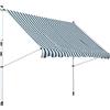 Outsunny Tenda da Sole a Bracci con Manovella, Struttura Telescopica in Metallo e Parasole in Poliestere 300x150cm Verde|Aosom