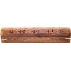 Bramble & Jones Foglia-legno massello incenso Joss Sticks Storage Box con costruito in Ash Catcher e bruciatore cono, marrone, 33,8 x 7,2 x 7,2 cm