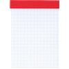 BRUNNEN Blocco note | A7 a quadretti, 50 fogli, rosso