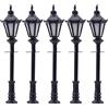 Evemodel LNH04 5pcs modellismo Ferroviario Scala N LED Caldo 1:160 lampioni lampioni 4cm 12V