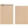 Herlitz Buste B4 100 G con chiusura adesiva, confezione da 10 pezzi con stampa interna in pellicola, fogli, bianco 10 pezzi marrone