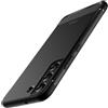 JETech Cover Vestibilità Slim per Samsung Galaxy S22+ / S22 Plus 5G 6,6 Pollici, Cellulare Custodia Sottile con Assorbimento degli Urti e Design in Fibra di Carbonio (Nero)