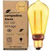 greenandco Lampadina Vintage LED Smart WiFi | E27 ST64 | 3,8W 160lm | 1800K | 320° | 230V | nessun sfarfallio | dimmerabile | Compatibile con Alexa e Google Assistant