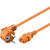 Goobay 2m Power cable cavo di alimentazione Arancione