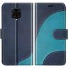 BoxTii Cover per Xiaomi Redmi Note 9 PRO/Redmi Note 9S, Custodia in PU Pelle Portafoglio per Xiaomi Redmi Note 9 PRO/Redmi Note 9S, Magnetica Cover a Libro con Slot per Schede, Blu