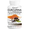 Line@Diet CURCUMINA Plus 95% | CURCUMINOIDI 950 MG | 100% NATURALE Curcuma e Piperina - potenziata con PIPERINA 1000 mg Alto Dosaggio (30 CPR) 20 VOLTE PIU' EFFICACE! Prodotto ITALIANO