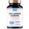 VROODY Collagene Marino con Acido Ialuronico, 1000mg Collagene Idrolizzato 120 capsule+Q10+Biotina+C+Zinco