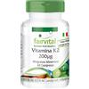 Fairvital | Vitamina K2 200mcg - 60 Compresse - Menachinone da natto - all-trans MK-7 - Vegan - Altamente dosato