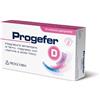 PROGE FARM Progefer D 30 Compresse - Integratore Alimentare di Ferro, Magnesio con Vitamine e Acido Folico