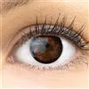 GLAMLENS Lenti a contatto colorate marroni Siena Brown - mensili - con porta lenti a contatto - marrone naturali in silicone idrogel - 2 pezzi - DIA 14,50 - senza correzione 0.00 diottrie