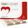 AlgiLife SanoColest | Riso Rosso Fermentato Integratore Colesterolo con Monacolina k 2,97 mg, Cardo Mariano (Silimarina), Carciofo, Berberina, Coenzima Q10 | Senza glutine (30 capsule, scorta 1 mese)