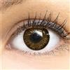 GLAMLENS Lenti a contatto colorate marrone scuro Choco Brown - mensili - con porta lenti a contatto - marroni naturale in silicone idrogel - 2 pezzi - DIA 14.0 - senza correzione 0.00 diottrie