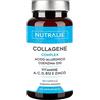 NUTRALIE Collagene e Acido Ialuronico - Integratore Collagen Idrolizzato Con Vitamina C, Zinco e Q10 - Collagene Puro Integratore per Pelle, Ossa e Articolazioni - Collagen Complex - 60 Capsule Nutralie