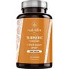 nutridix Curcuma Bio Turmeric con Pepe Nero e Zenzero - Potente Antiossidante e Antinfiammatorio con Curcumina e Piperina 100% Vegetale - 120 Capsule Nutridix