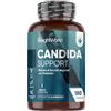 WeightWorld Candida Support 180 Capsule Vegane, (Scorta 3 Mesi), Complex con Zinco, Aglio, Quercetina, Aloe Vera, Rosmarino, Cannella, Probiotici Donna e Uomo, Lactobacillus Acidophilus e Bifidobacterium Bifidum