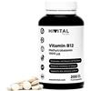 HIVITAL foods Vitamina B12 Metilcobalamina 1000 mcg | 200 compresse vegane (più di 6 mesi di fornitura).