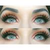 GLAMLENS Lenti a contatto colorate grigio Jasmi Grey - mensili - con porta lenti a contatto -grigie naturali in silicone idrogel - 2 pezzi - DIA 14.0 - senza correzione 0.00 diottrie lente a contatto