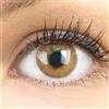 GLAMLENS Lenti a contatto colorate marrone chiaro Jas Brown Hazel - mensili - con porta lenti a contatto - marroni naturale in silicone idrogel - 2 pezzi - DIA 14.0 - senza correzione 0.00 diottrie