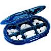 REOOHOUSE - Portapillole portatile per medicina giornaliera e integratore settimanale, senza BPA, materiale (blu scuro)