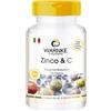 WARNKE VITALSTOFFE Zinco e Vitamina C - Vitamina C 300mg - Zinco 5mg - 100 capsule | Warnke Vitalstoffe - Qualità da farmacia tedesca
