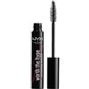 NYX Professional Makeup Mascara Worth the Hype Waterproof, Volumizzante e allungante, Scovolino a punta per tutte le ciglia, Olio di jojoba, Tonalità: Nero