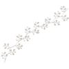 A&A - Pettine per capelli, con fiori e clip, 0,15 kg