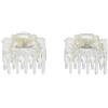 A&A - Fermaglio per capelli con perle, 2 pezzi, 0,014901 kg