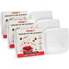 VIROSAC Vaschette per alimenti con coperchio, piccole, 4 pezzi per confezione, kit da 3 confezioni