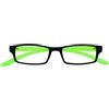 OPULIZE Nero Verde Brillante Collo Occhiali Da Lettura Uomo Donna Uvr021 +3,00-50 Gr