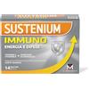 Sustenium Immuno - Integratore alimentare a base di Vitamine del gruppo B, C, Zinco e aminoacidi specifici. Per Energia e Difese immunitarie. Confezione da 14 bustine
