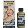 Jerome Russell Bblonde Maximum Colour Silver Toner - Toner per capelli non permanente, per capelli pre-schiariti e naturalmente biondi, tintura per capelli argento senza ammoniaca o perossido, dura