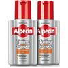 Alpecin Tuning Caffeine Shampoo 2 x 200 ml | Trattamento che preserva il colore scuro dei capelli e ne favorisce la naturale crescita, per Uomo
